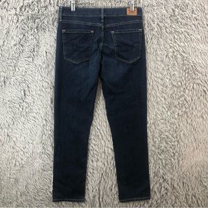 Levi Strauss Jeans Mens Size 30 Mid Rise Slim Whiskered Skinny Dark Wash